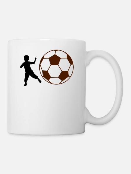 Kind Fußball - Tasse - Weiß