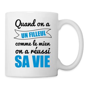 Quand on a un filleul, parrain, marraine - Mug blanc - blanc - Droite
