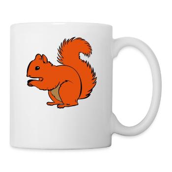 Eichhörnchen - Tasse - Weiß - Rechts
