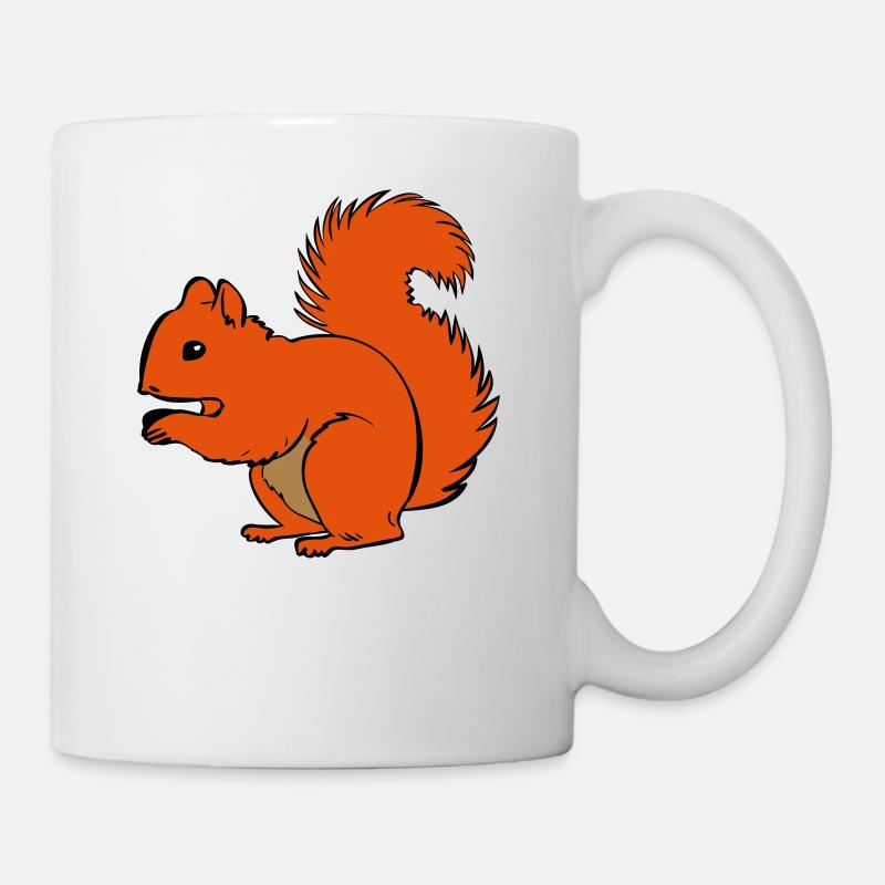 Eichhörnchen - Tasse - Weiß