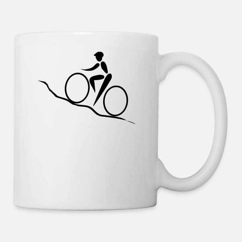 vélo Trail - Mug blanc - blanc