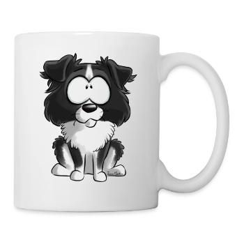 I am Australian Shepherd - Black - Mug - white - Right