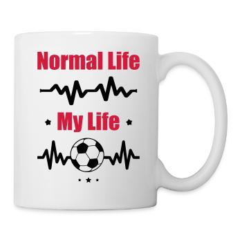 My Normal Life Football, Soccer, Fußball - Mug - white - Right