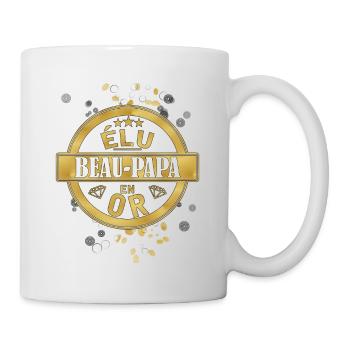 beau papa en or - Mug blanc - blanc - Droite