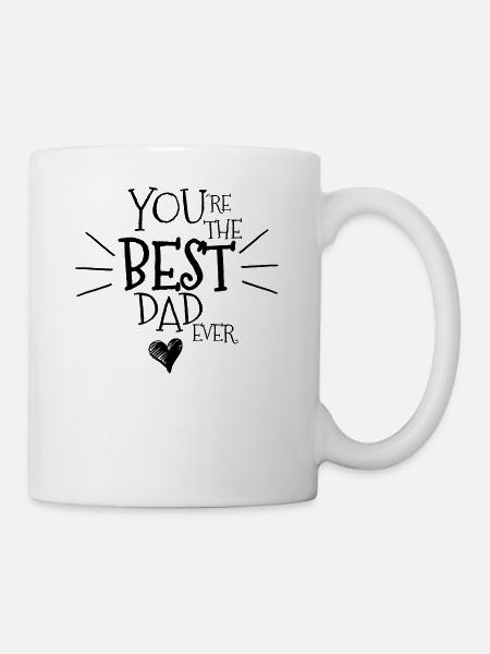 Bester Vati überhaupt - Tasse - Weiß