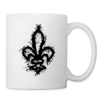 Lilie - Tasse - Weiß - Rechts