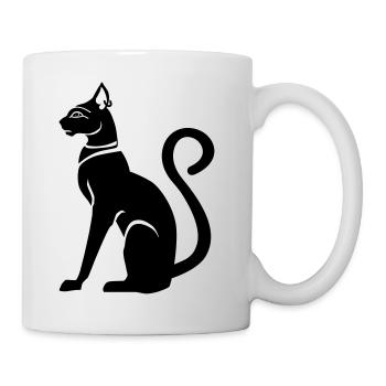 Bastet - Katzengöttin im alten Ägypten - Tasse - Weiß - Rechts