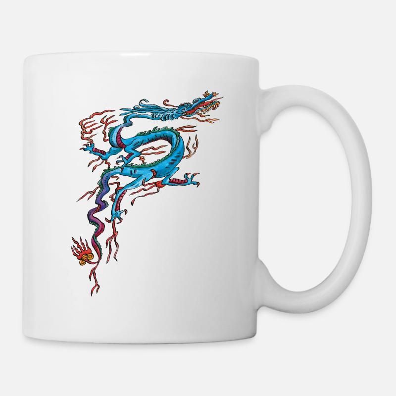 Dragon Bleu - Mug blanc - blanc