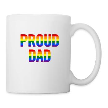Drapeau papa fier - Mug blanc - blanc - Droite