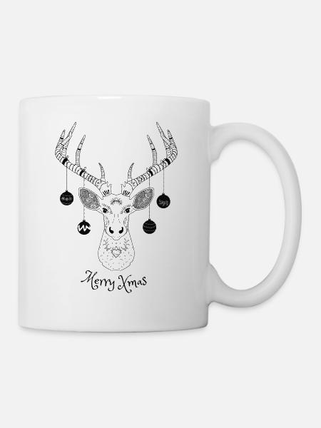 Deer xmas - Mug - white