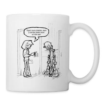 Necromanina; Big Burden - Tasse - Weiß - Rechts