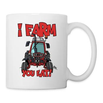 Je ferme vous mangez IH - Mug blanc - blanc - Droite
