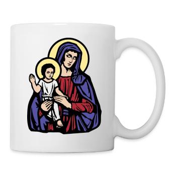 Maria und Jesus de - Tasse - Weiß - Rechts