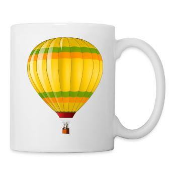Montgolfière moderne - Mug blanc - blanc - Droite