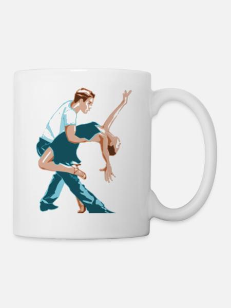 danse de ballerine ballet danse danseur danseuse yoga62 - Mug blanc - blanc