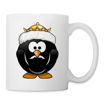 krone crown koenig king castle schloss tower burg2 - Tasse - Weiß - Rechts