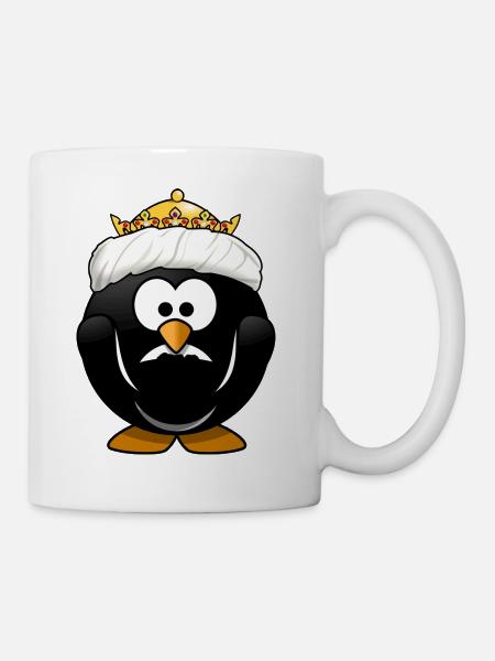 krone crown koenig king castle schloss tower burg2 - Tasse - Weiß