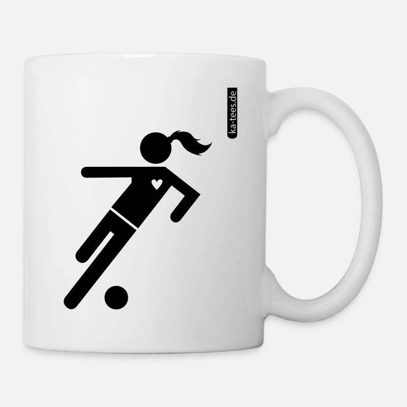 Football féminin! - Mug blanc - blanc