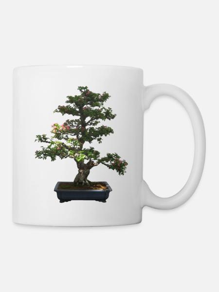 Monsieur bonsai - Tasse - Weiß