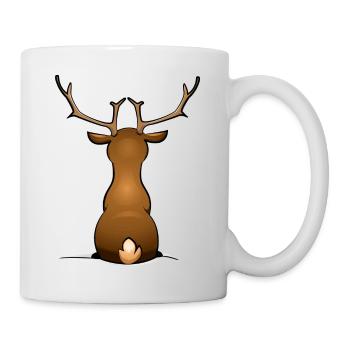 Rentier/Hirsch - Tasse - Weiß - Rechts