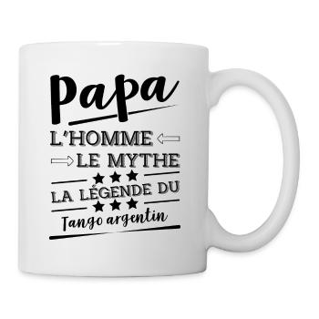 Papa la légende Tango argentin cadeau - Mug blanc - blanc - Droite