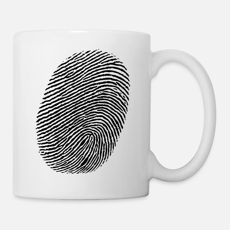 Finger - fingerprint - Mug - white