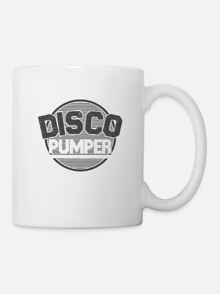 Disko Pumper Masse Muskeln Geschenk Typen - Tasse - Weiß