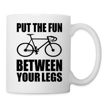 Put the fun between your legs - Mug - white - Right