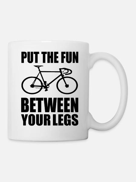 Put the fun between your legs - Mug - white