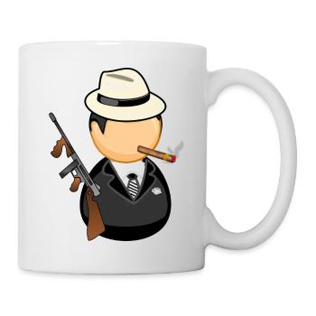 gangster gangster arme criminelle bul arme armes de poing - Mug blanc - blanc - Droite