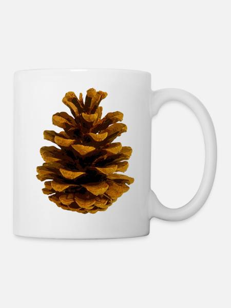 Pomme de pin - Mug blanc - blanc