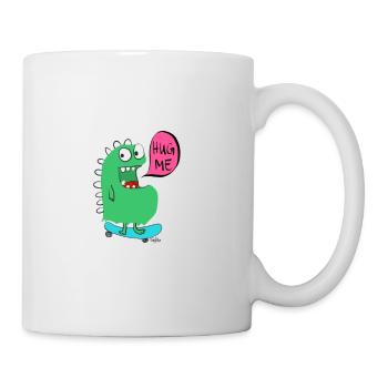 SkateboardMonster - Tasse - Weiß - Rechts