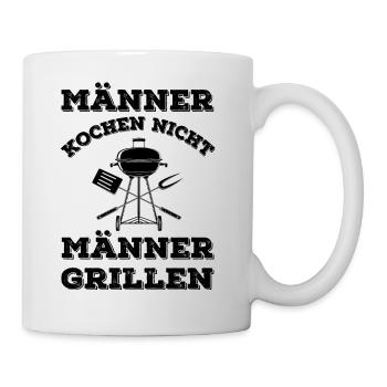 Grillen Geschenk - Tasse - Weiß - Rechts