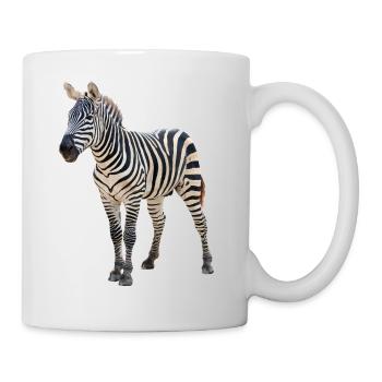 Zèbre - Mug blanc - blanc - Droite