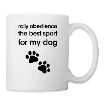 Rally Obedience the best sport for my dog - Mug - white - Right