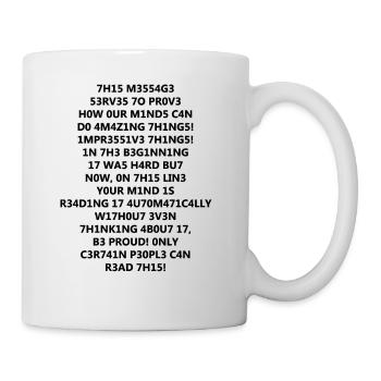 1337 Leetspeak text - Mug - white - Right