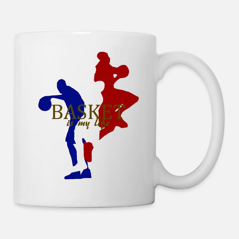 basket is my life - Mug blanc - blanc