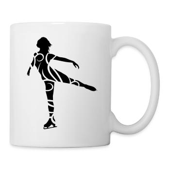 Ice Skating female - Mug blanc - blanc - Droite