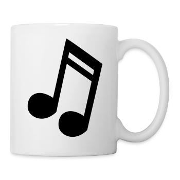 Score 16 notes de musique idée cadeau - Mug blanc - blanc - Droite