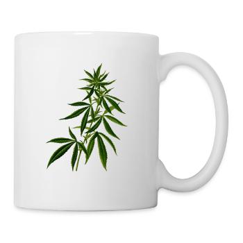 cannabis Marihuana Weed Pflanze - Tasse - Weiß - Rechts
