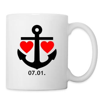 1.7. Design Relation pour hommes et femmes - Mug blanc - blanc - Droite