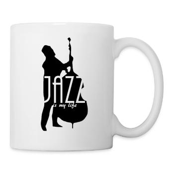 jazz is my life - Tasse - Weiß - Rechts