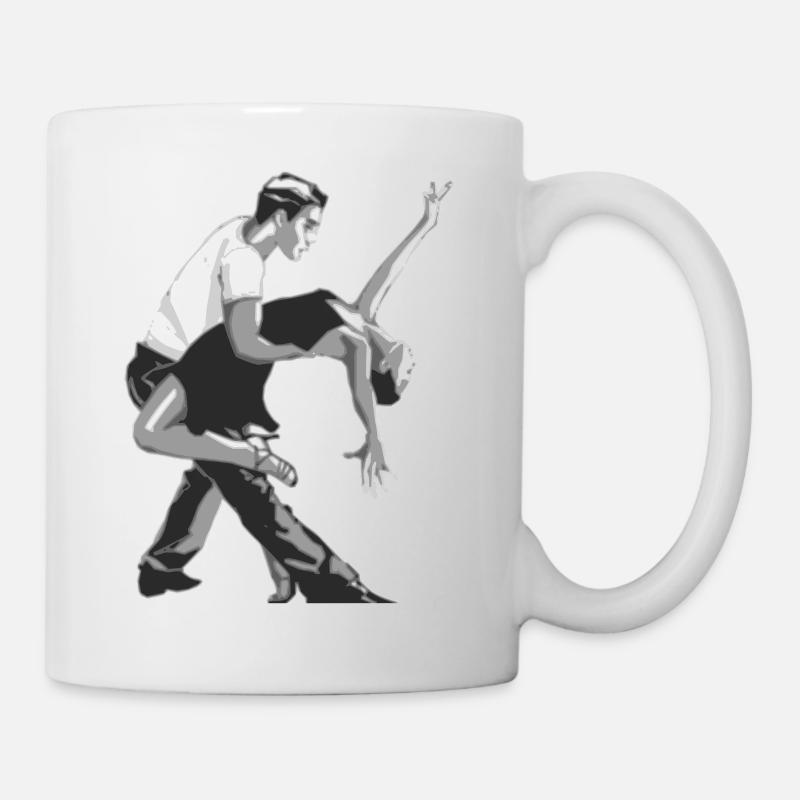 Tänzer und Tänzerin Salsa tanzen Geschenk - Tasse - Weiß