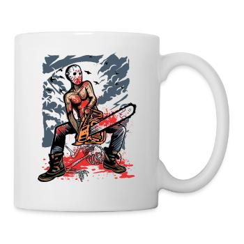 TRONCONNEUSE PSYCHO - Halloween cadeau Horreur - Mug blanc - blanc - Droite