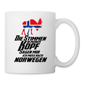 Stimme Norwegen 2 - Tasse - Weiß - Rechts