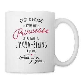 princesse et Aqua-Biking - Mug blanc - blanc - Droite