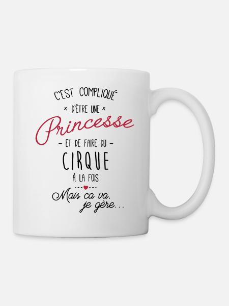princesse et Cirque - Mug blanc - blanc