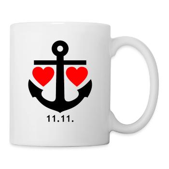 11.11. Beziehungsdesign für Männer & Frauen - Tasse - Weiß - Rechts