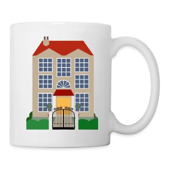 building house homes architecture house building212 - Mug - white - Right