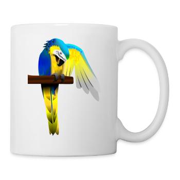 Perroquet - Mug blanc - blanc - Droite